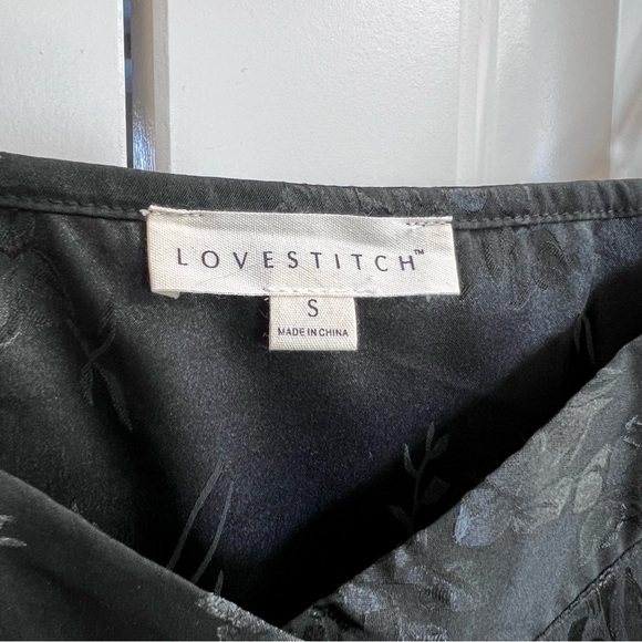 Lovestitch Womens Jane Floral Jacquard Cami in Black, Size S - Picture 4 of 6